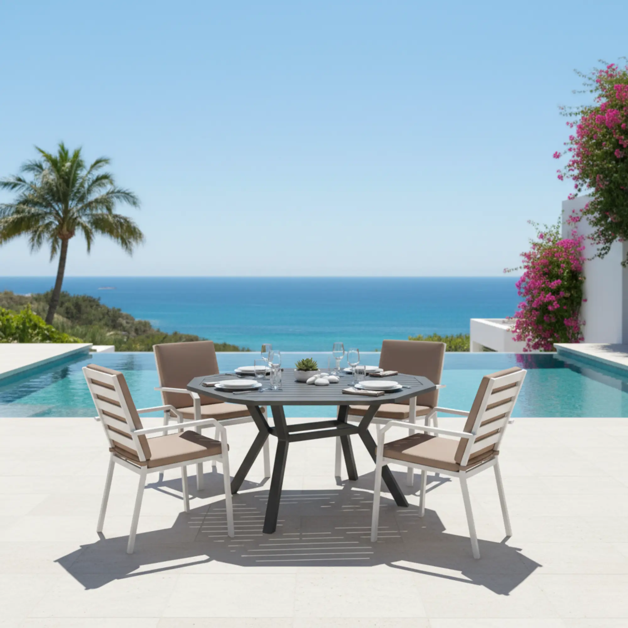 Brasilia 150 aluminium outdoor table