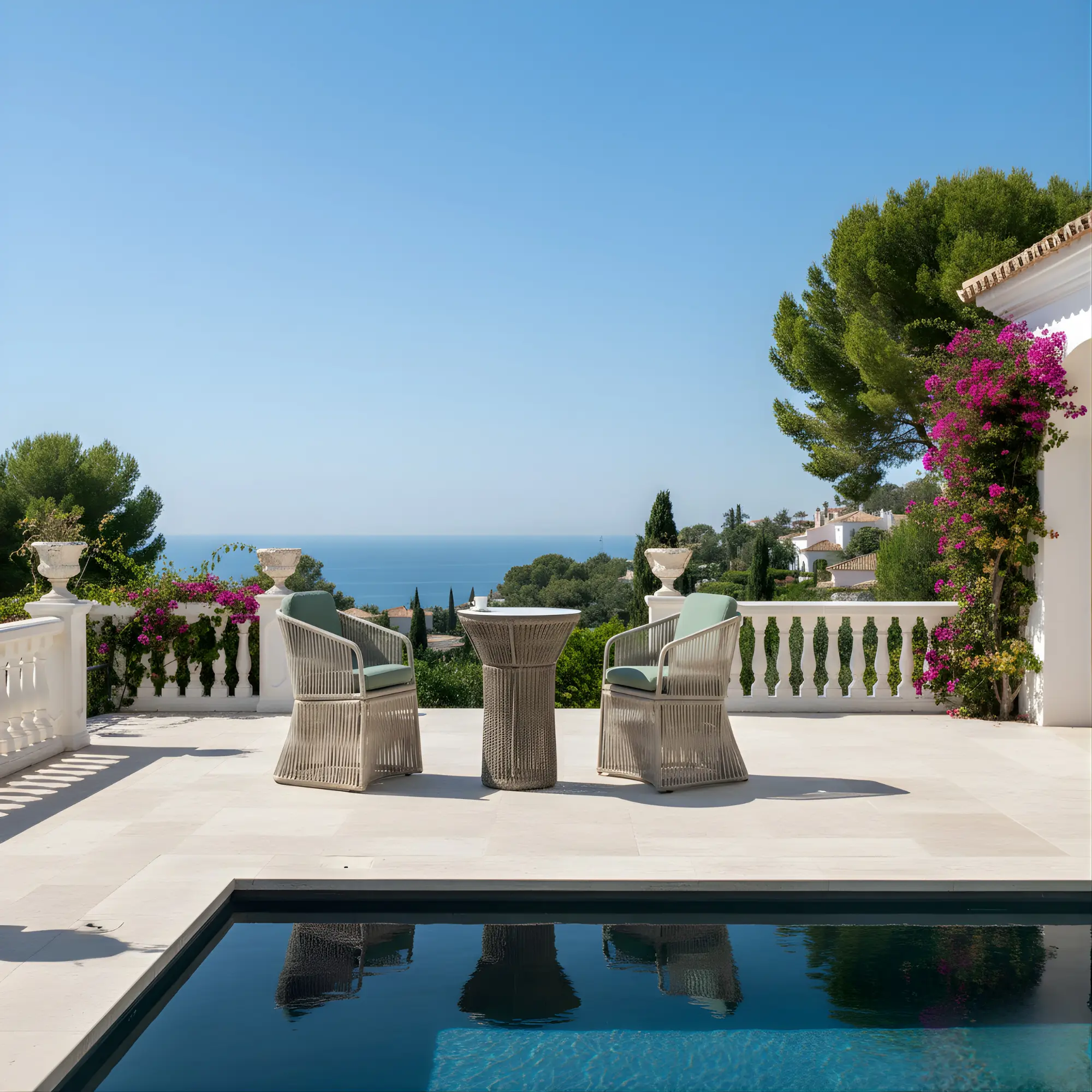 Rodhos 60 small round cord table