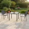 Naloa 90x90 aluminium garden table