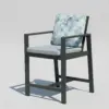 Marlet-3 aluminium high bar chair