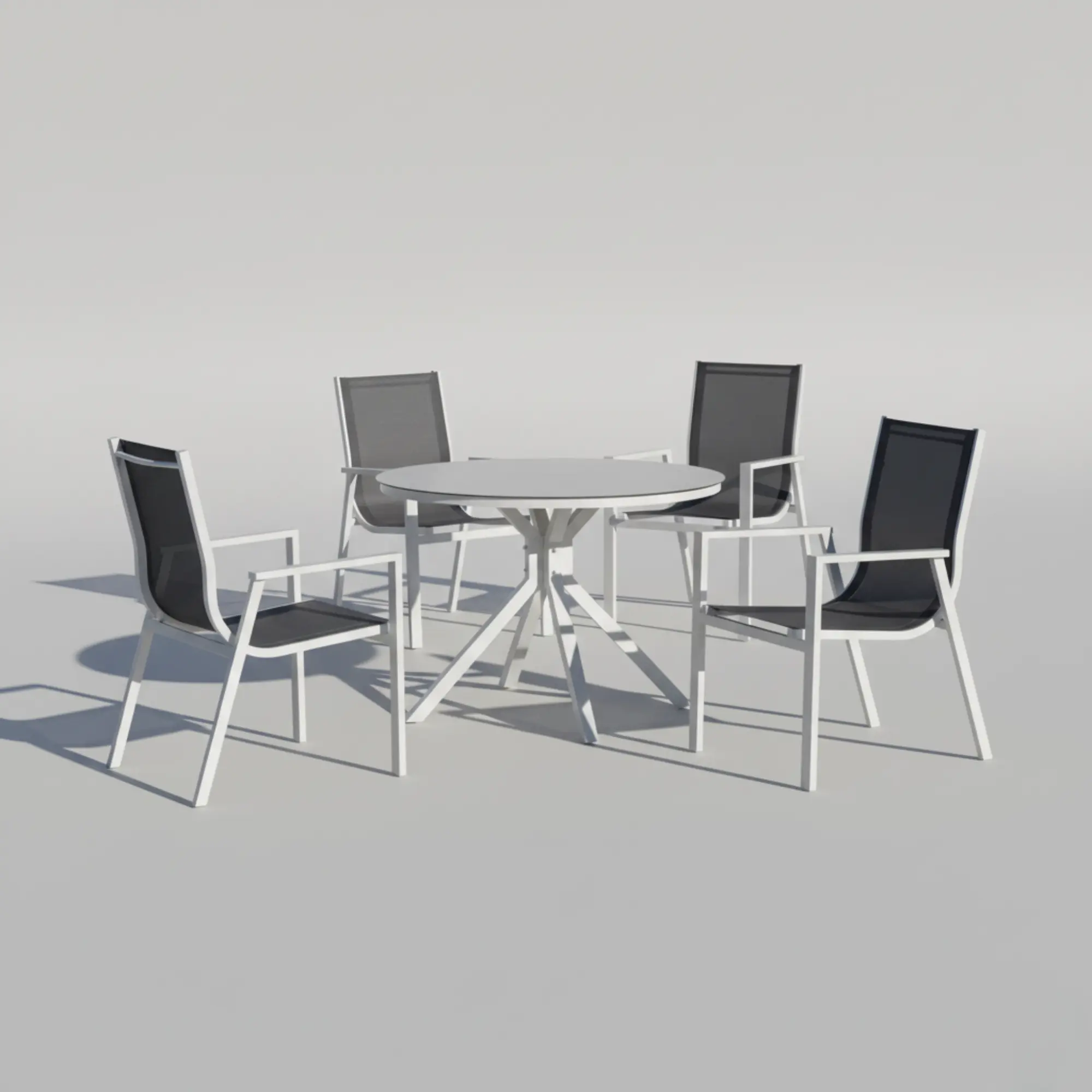 Giglio 120 Round Aluminum Garden Table