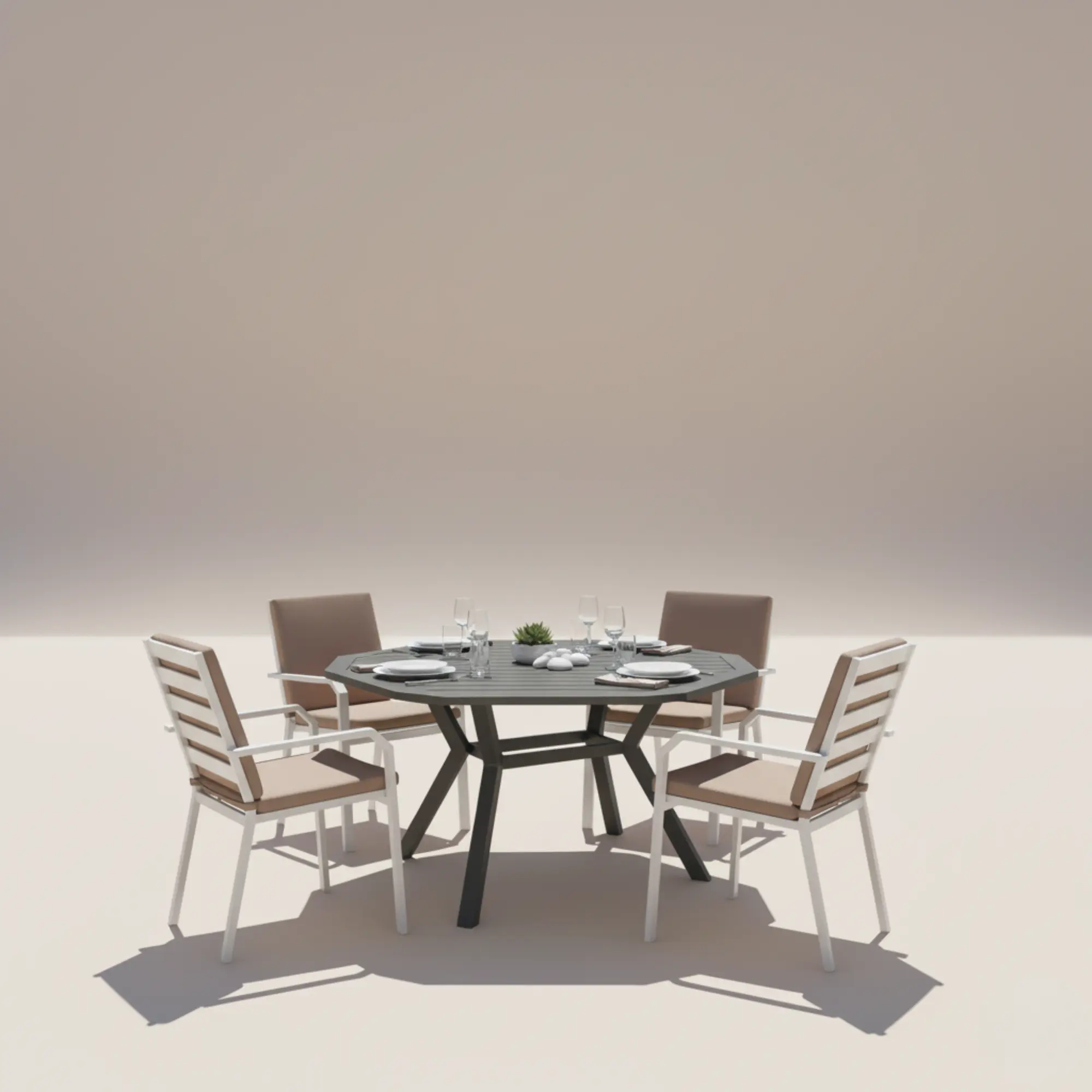 Brasilia 150 aluminium outdoor table