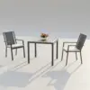 Naloa 90x90 aluminium garden table