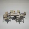 150Ø round mosaic table