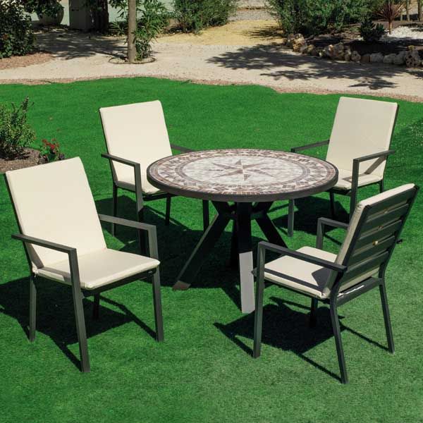 Table jardin mosaique