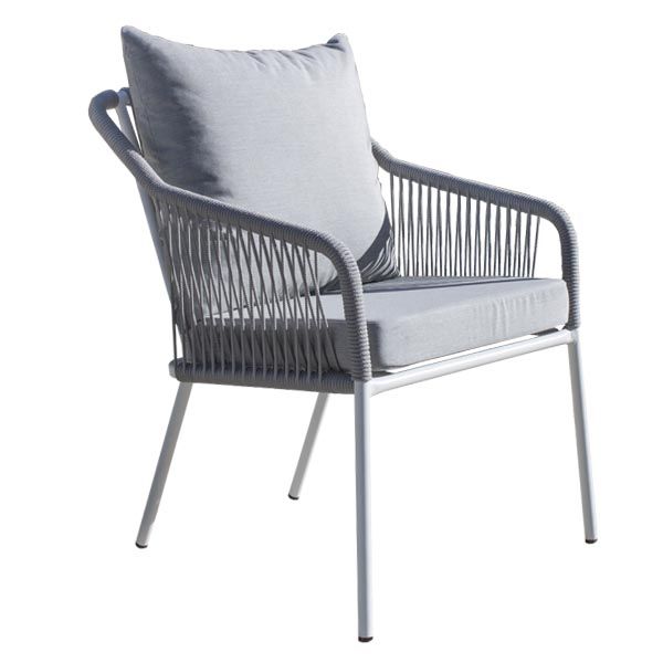 Chaise aluminium et corde Jasmyn