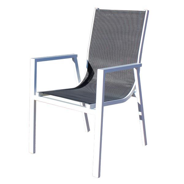 Chaise en alu de jardin Sidney