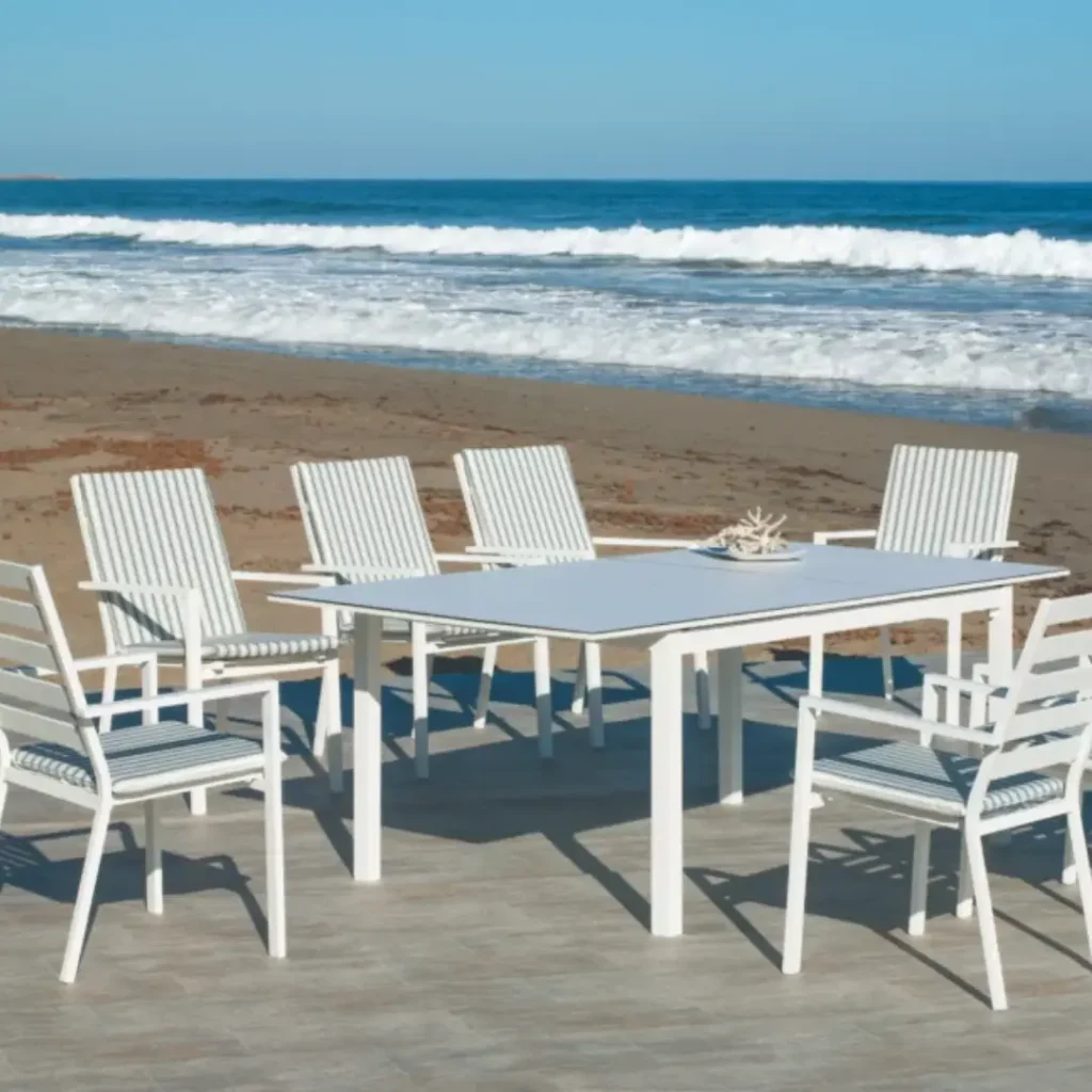 Chairs with table Córcega HPL