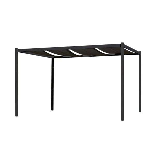 Aluminium pergola Venecia collection in Anthracite
