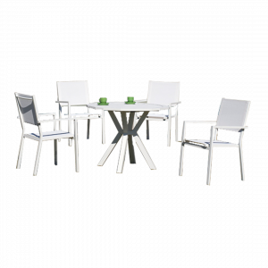 Chairs with table CĂłrcega HPL