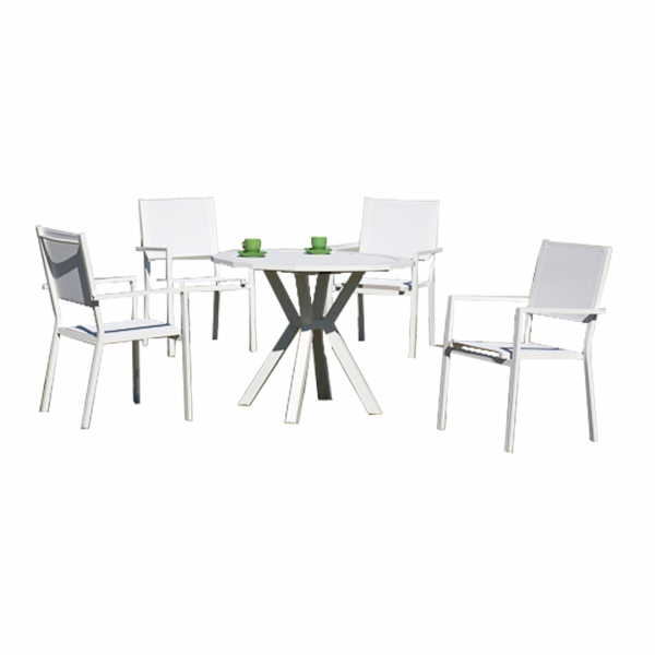 Chairs with table Córcega HPL