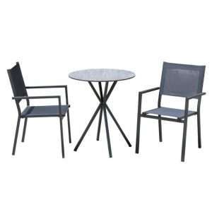 Commercial Bar Terrace Table and 2 Chairs