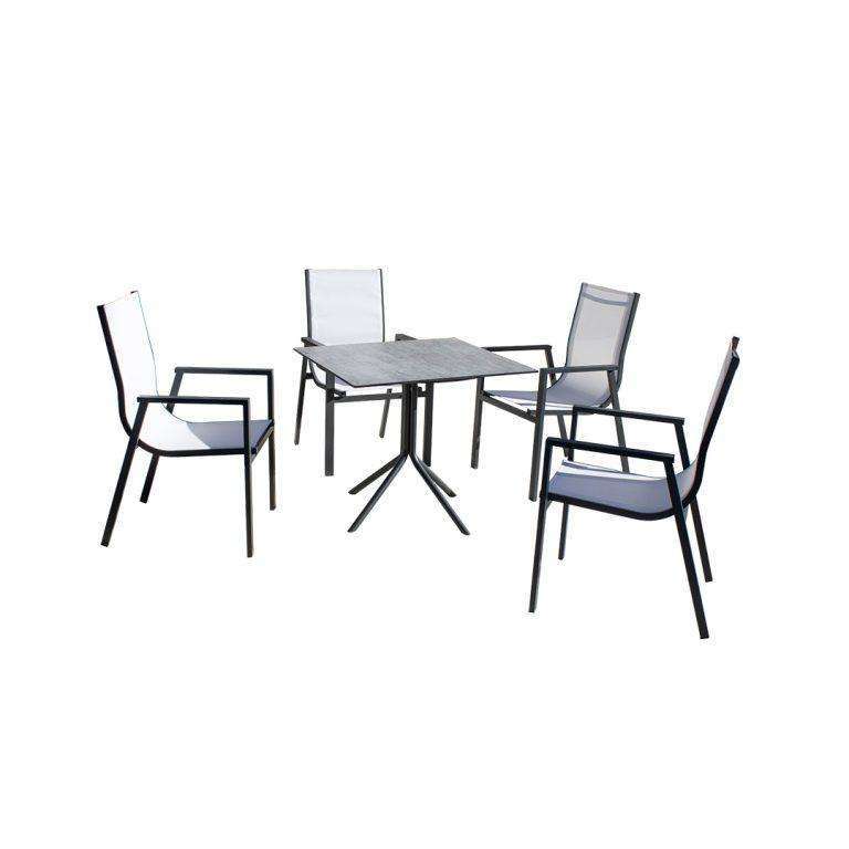 MISTRAL Table and 4 SIDNEY Chairs Set