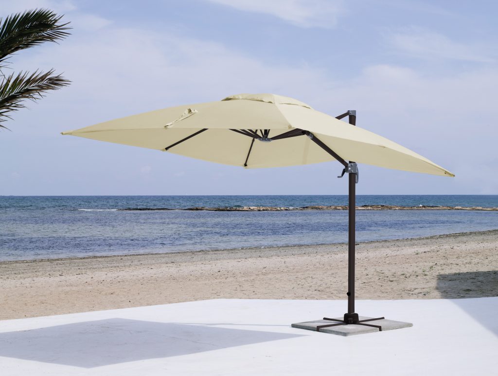 Commercial Cantilever Parasol with Beige/Anthracite