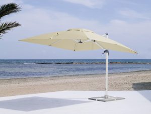 Commercial Cantilever Parasol with Silver Frame