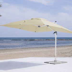 Commercial Cantilever Parasol with Silver Frame