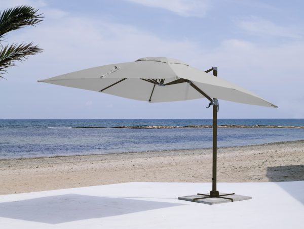 Commercial Cantilever Parasol Silver/Anthracite