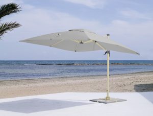 Silver Commercial Cantilever Parasol