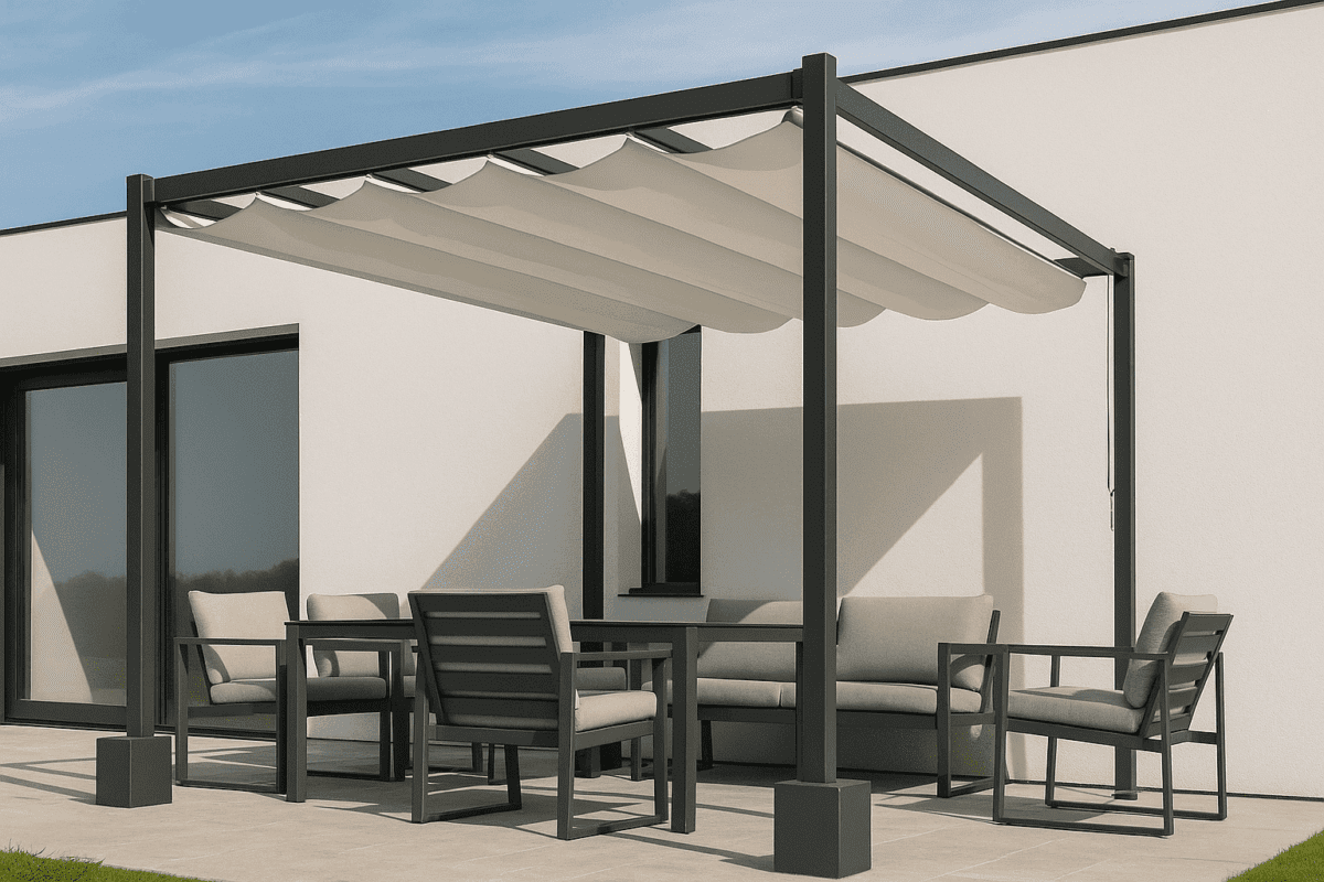 Bespoke aluminium pergola