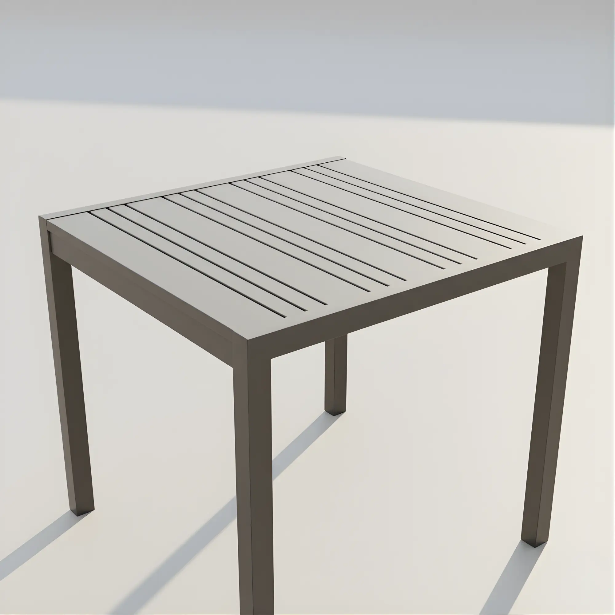Naloa 90x90 aluminium garden table
