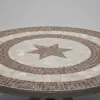 150Ø round mosaic table