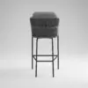 Tulip-5 high bar stool with rope