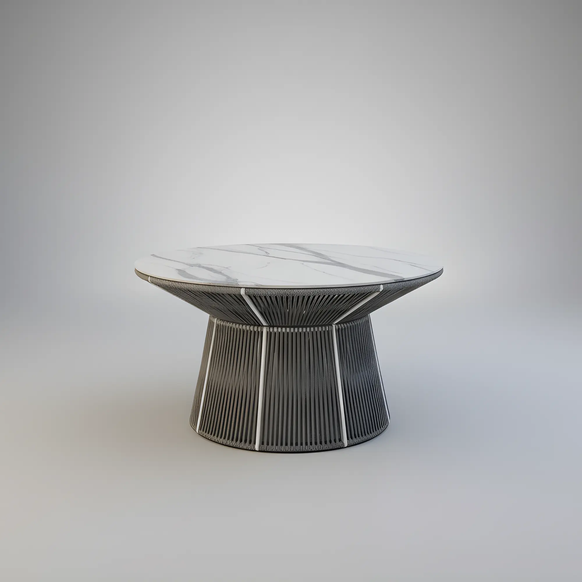 Mesa redonda para jardín de cuerda Rodhos 150