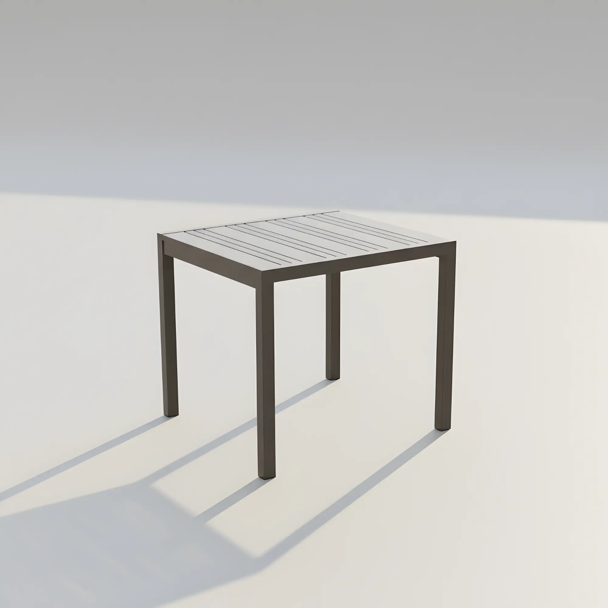 Mesa de aluminio de jardín Naloa 90x90