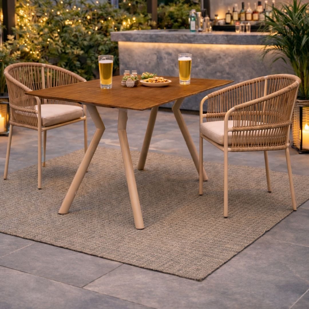 BEIRUT 140 / MIAMI Rectangular Table and Chairs Set