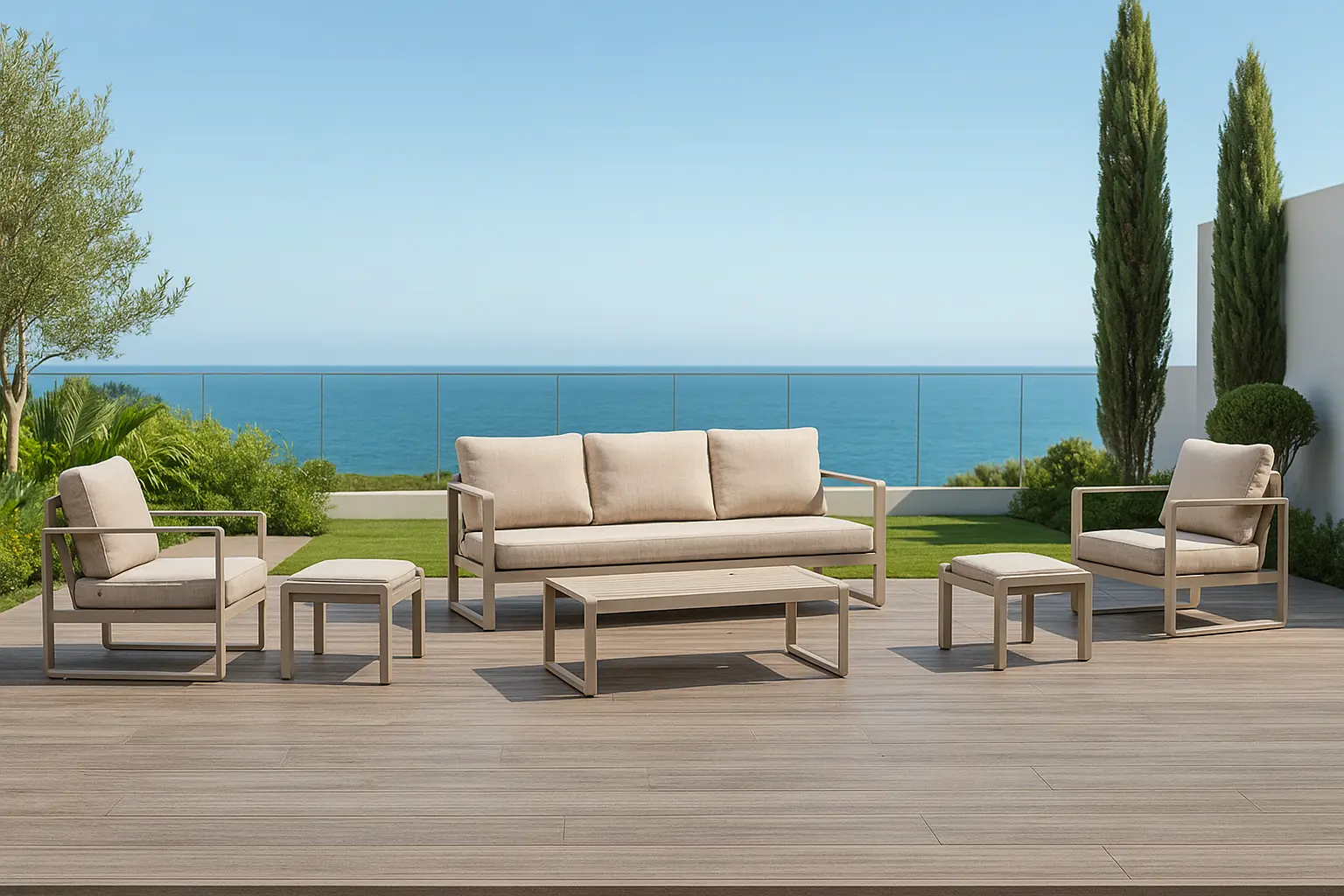 DESIRA 8 3-Seater Outdoor Sofa Set