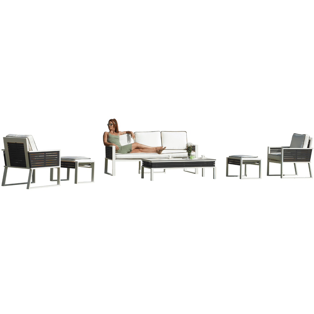 Diva-8 Two-Tone Aluminium Sofa Set Diva-8 Two-Tone Aluminium Sofa Set