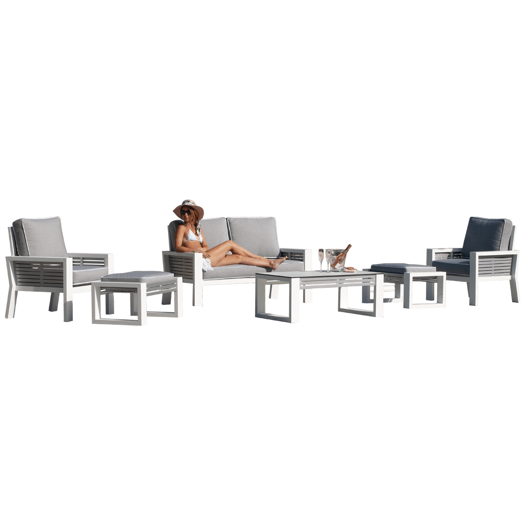Gala-7 Two-Tone Aluminium Garden Sofa Set Gala-7 Two-Tone Aluminium Garden Sofa Set