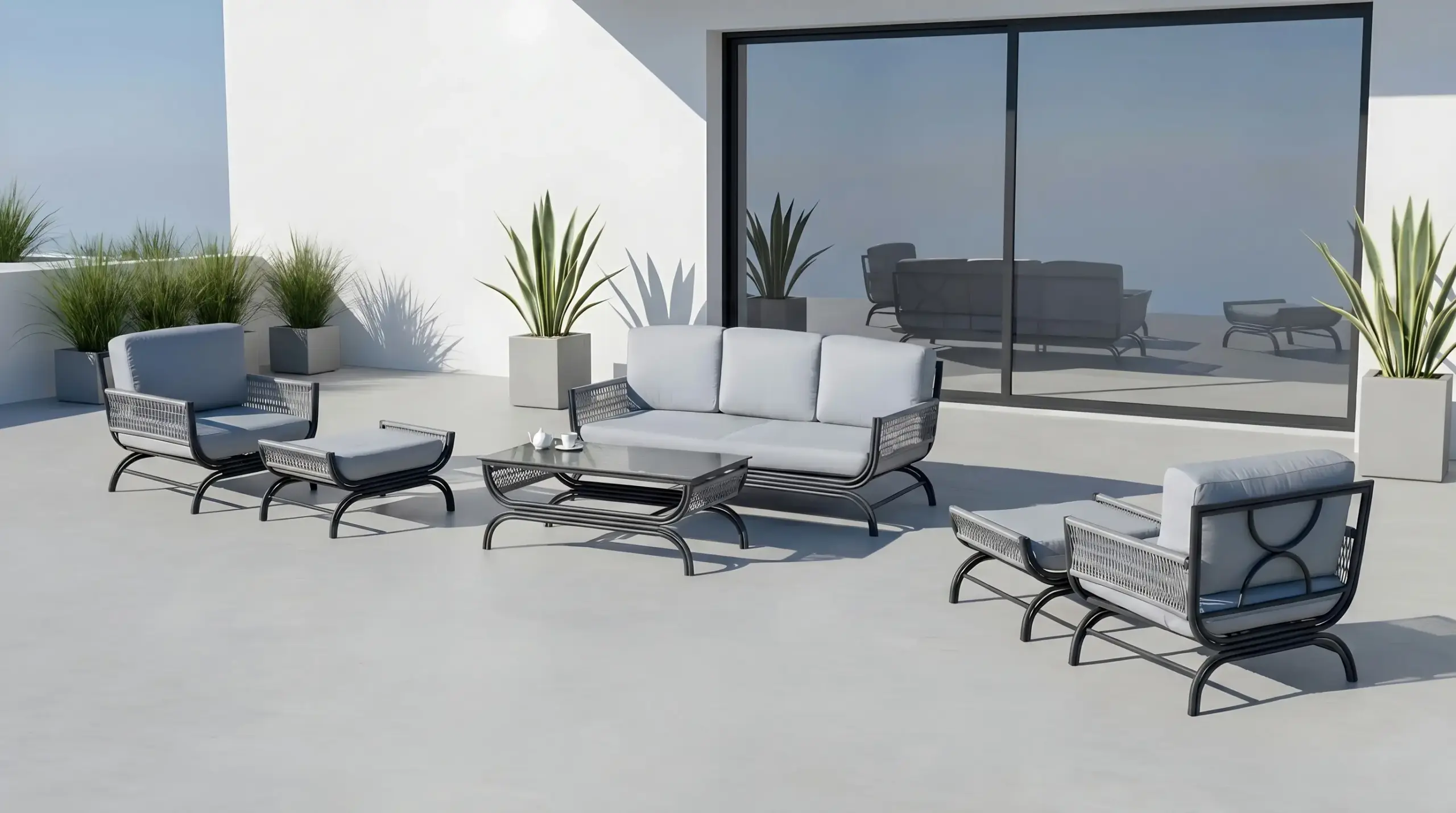 Saona-10 Outdoor Rope Furniture Set