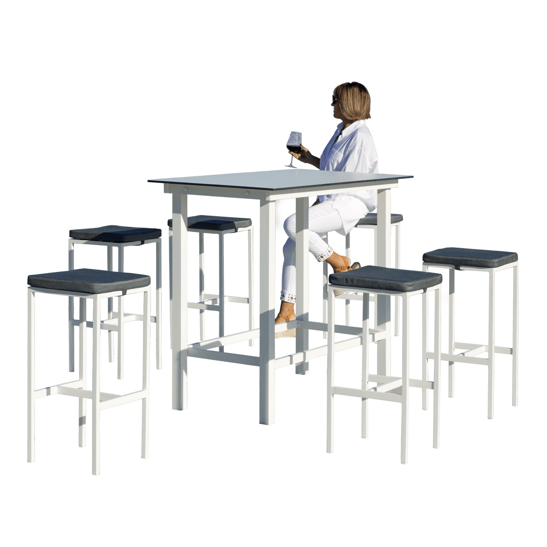 TROPEA/CAELI outdoor bar table and stools set