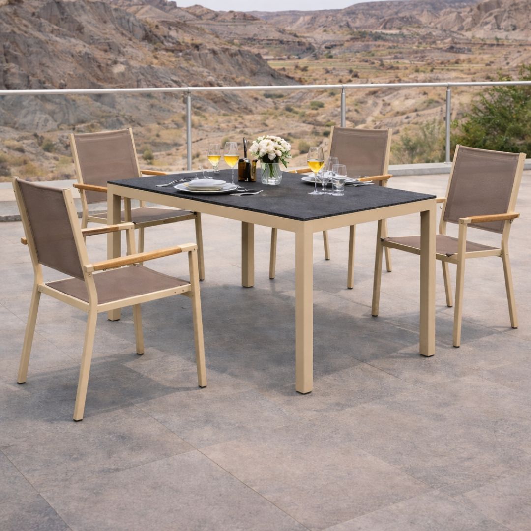 PALMA 150 / MOASIS Restaurant Table and Chairs Set