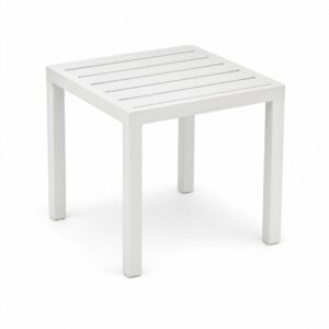 Piscis-40 square aluminium side table
