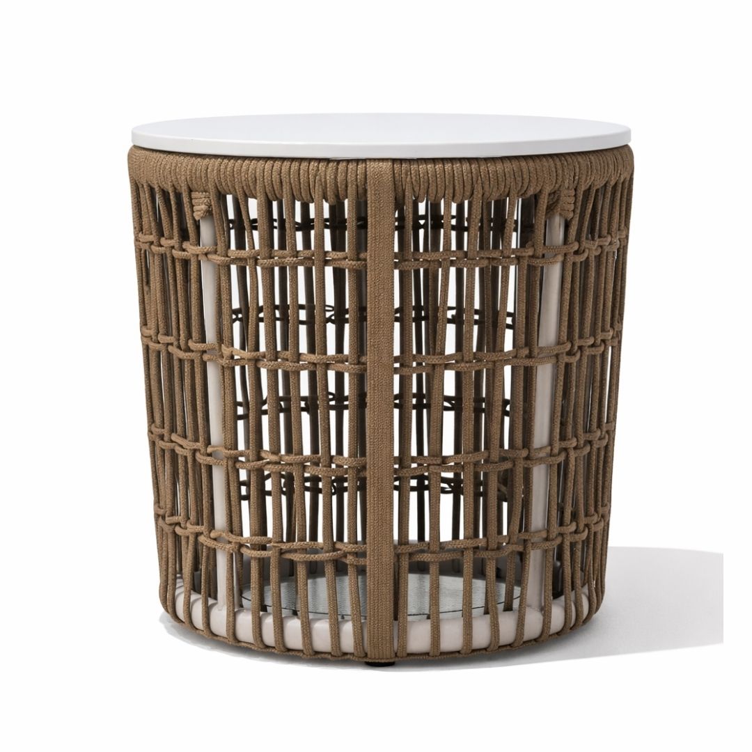 Hermes Round Rope Side Table Hermes round rope side table