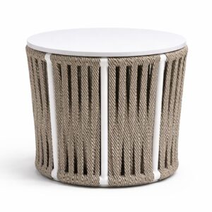 Reinus round rope side table