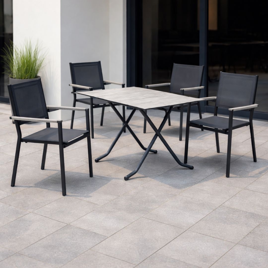 NIOVA 80 / MOASIS Folding Table and Chairs Set