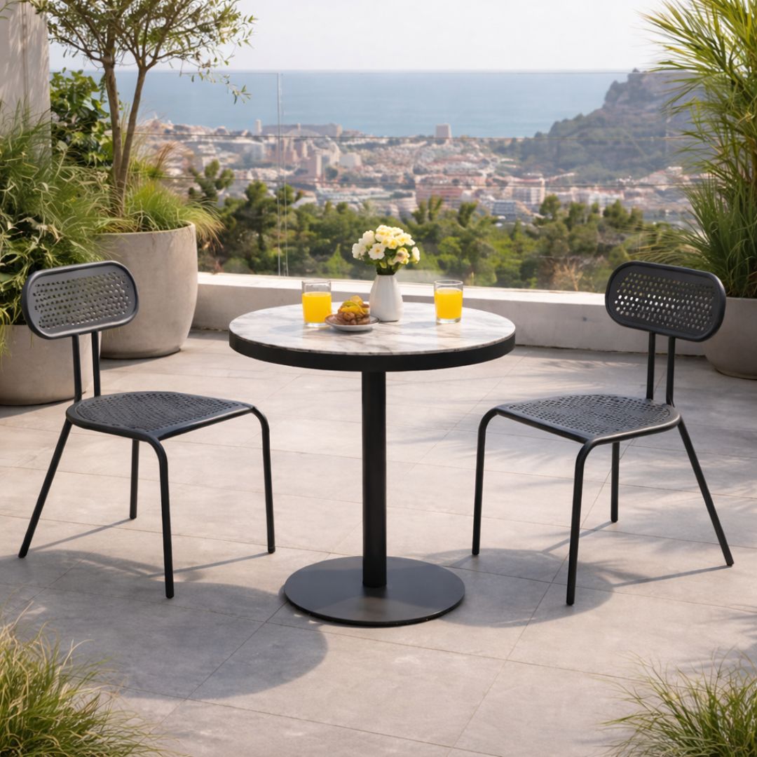 SHEILA / ADELID 70 Table and Two Chairs Set