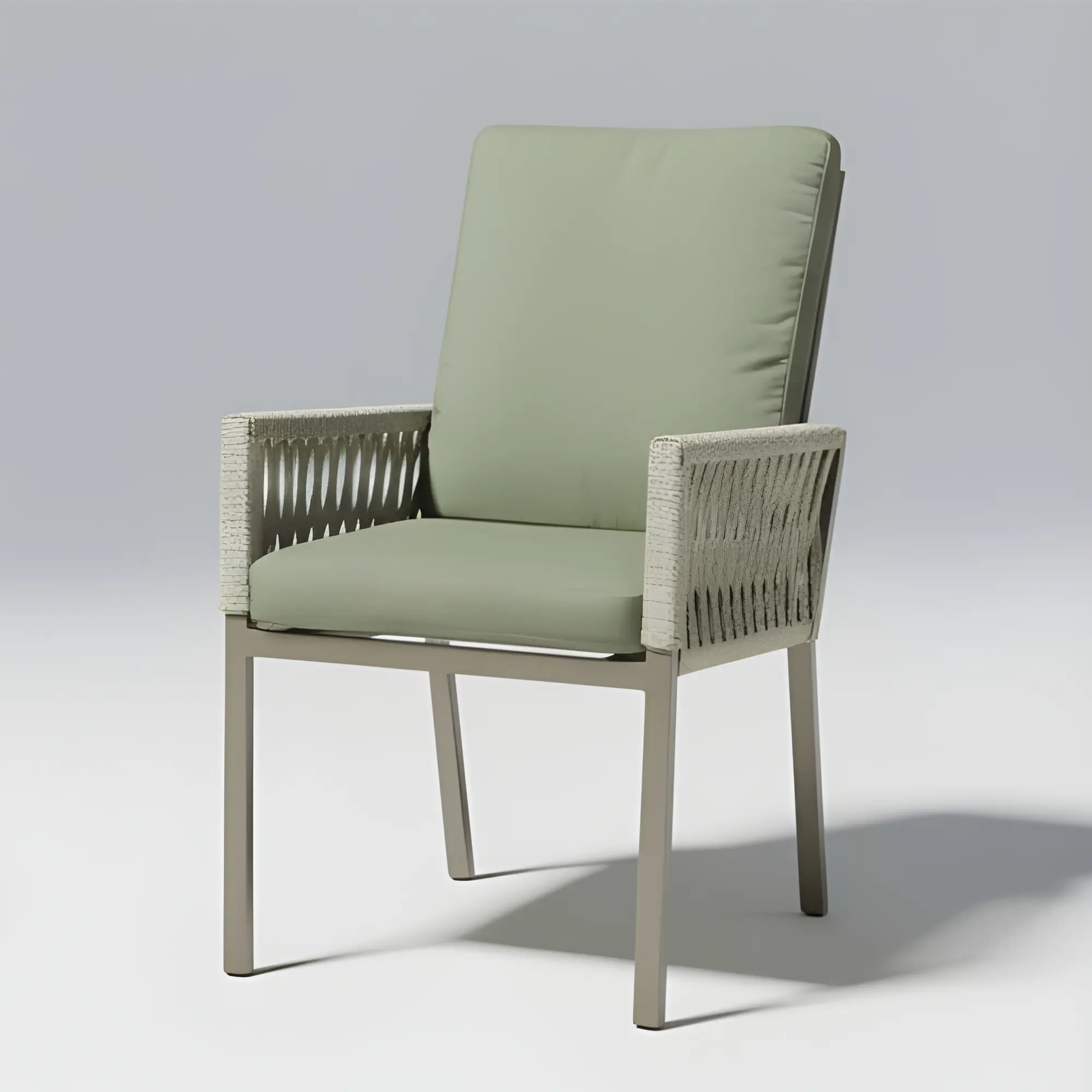 Catania-3 Outdoor Aluminium and Rope Chair