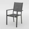 Roma aluminium and textilene chair