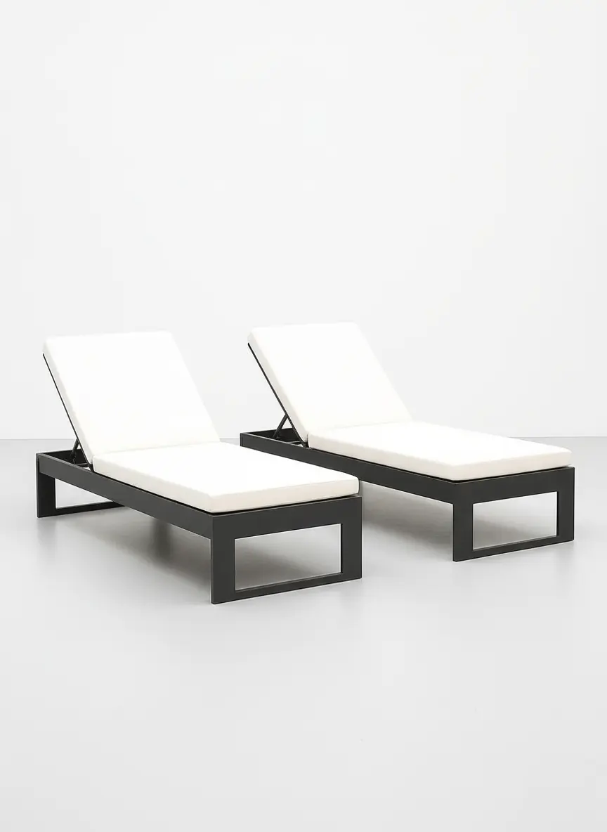 Pack 2 tumbonas jardín BORUM