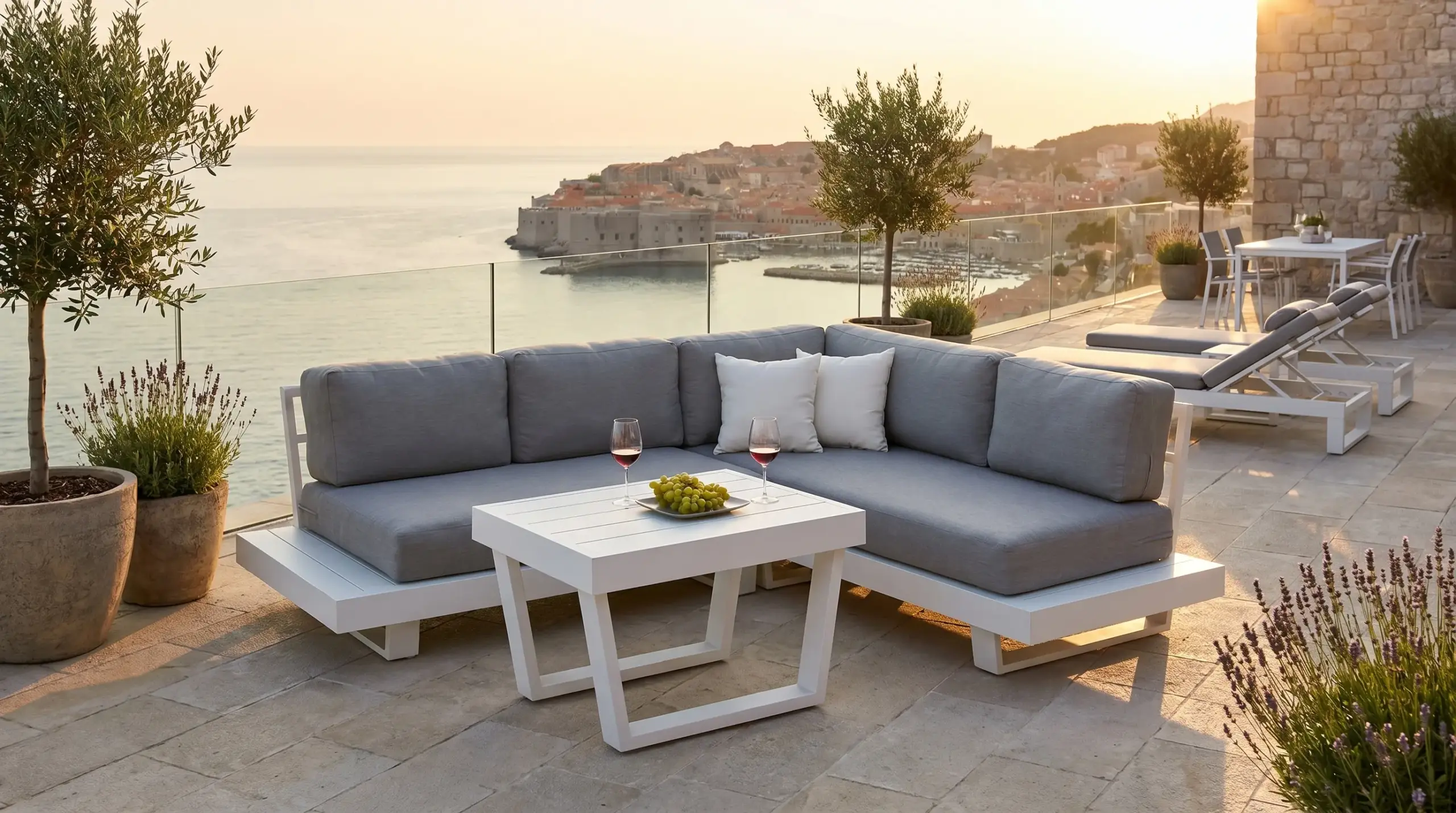 Menfis-8 Garden Corner Set