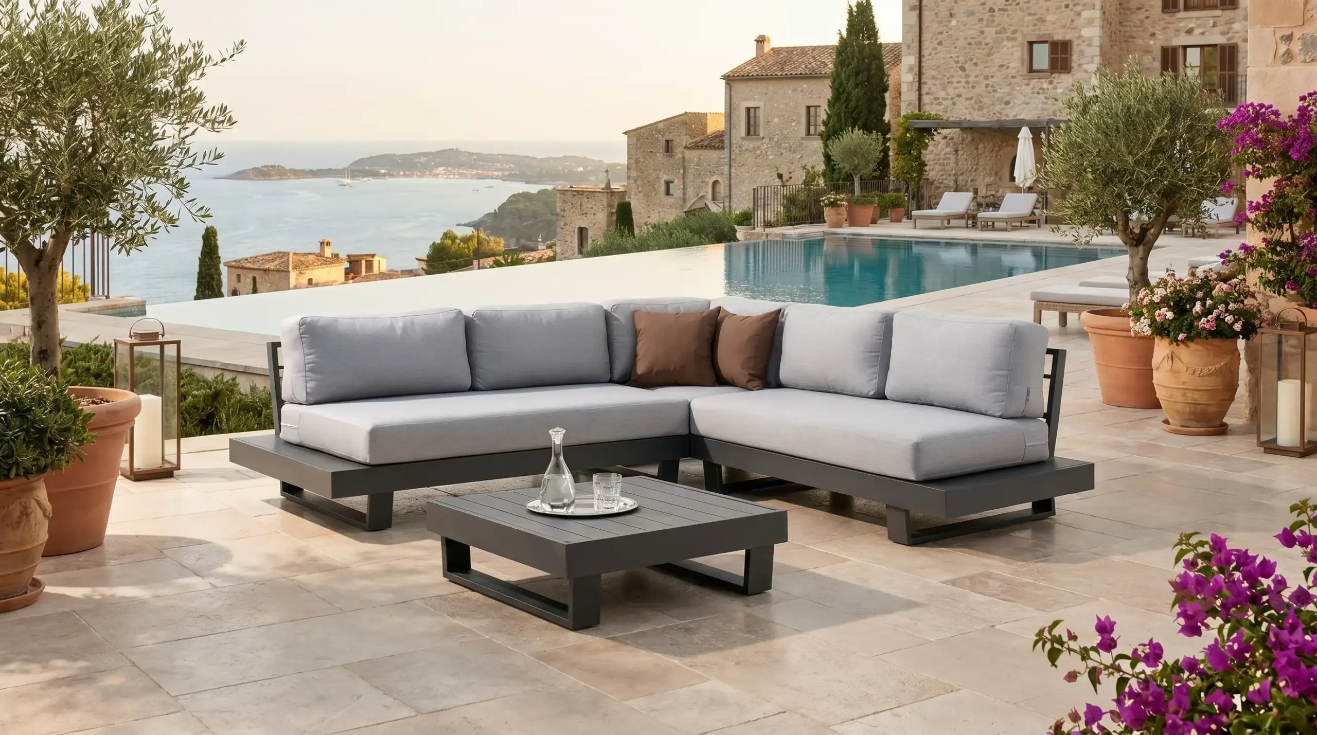 Menfis-7 Garden Corner Set
