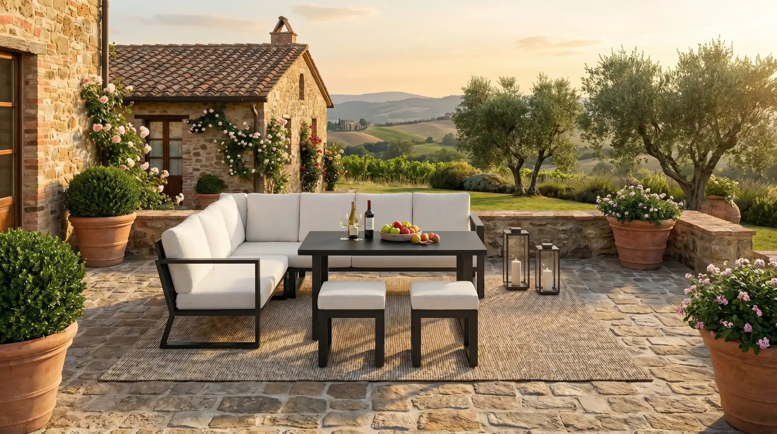 Bolonia-30 Garden Corner Set