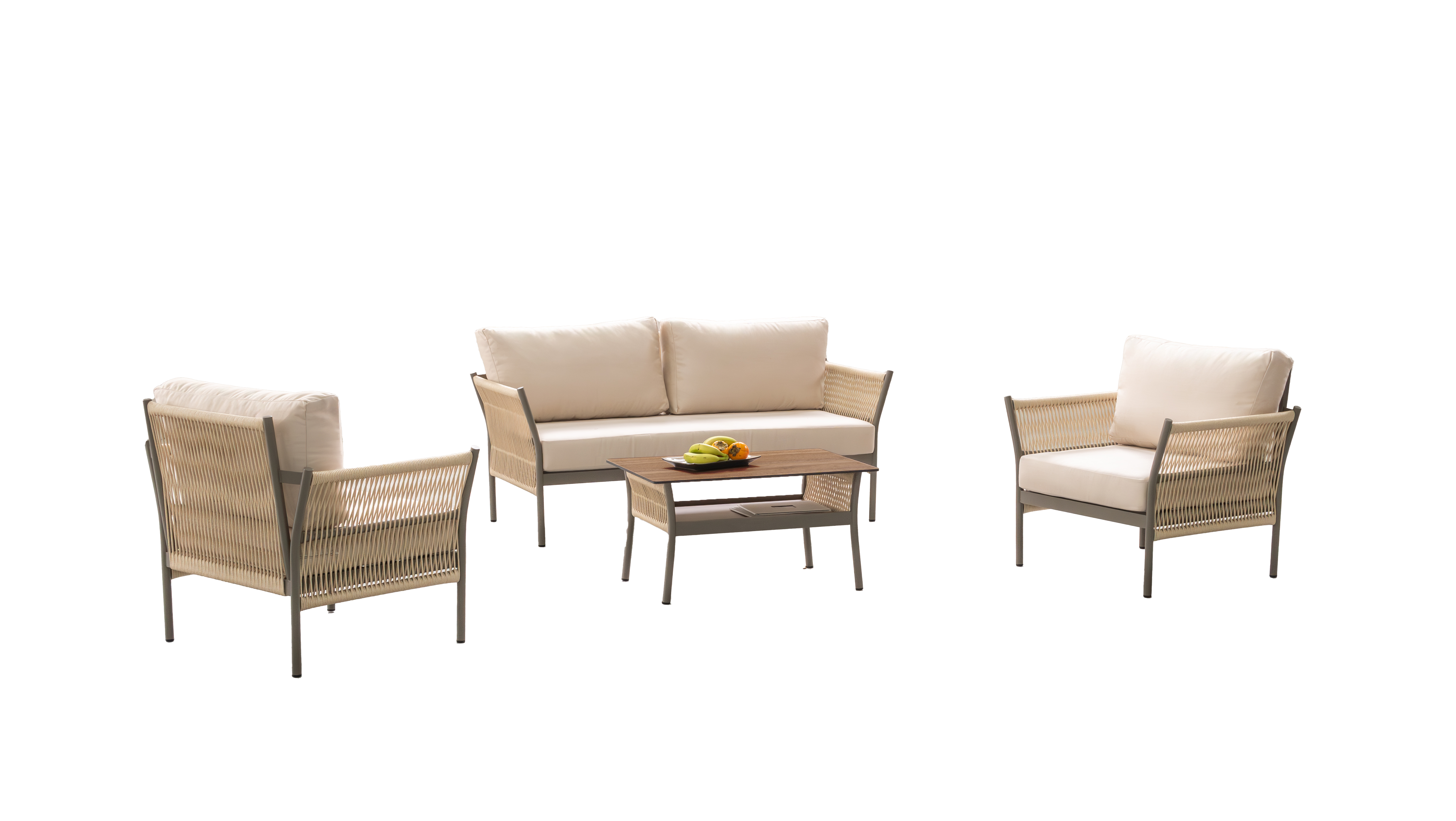 Celina-7 Round Rope Outdoor Set