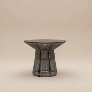 Mesa redonda de exterior de cuerda Rodhos 91