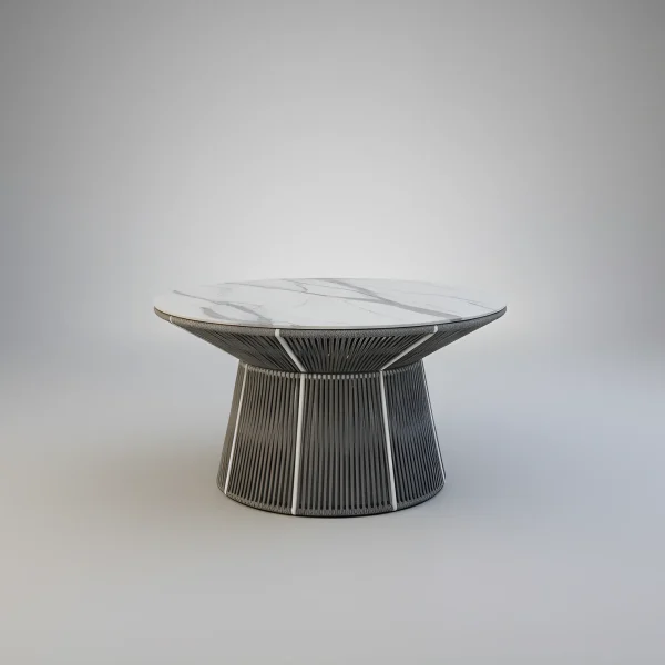 Mesa redonda para jardín de cuerda Rodhos 150