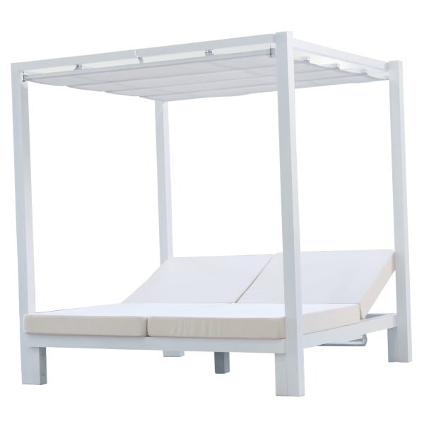 Oxaca-85 Balinese Bed with Retractable Roof